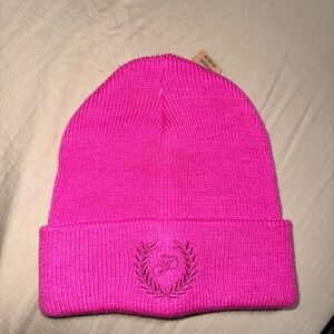 PINK Victoria's Secret Bright Pink Beanie